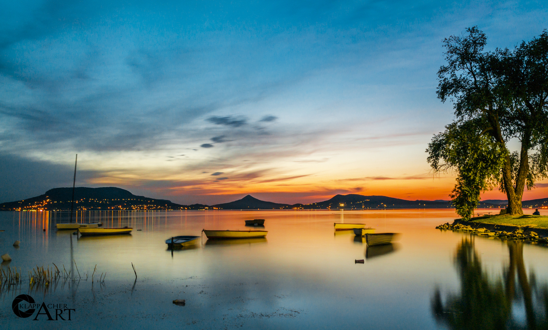 Wunderschöner Sonnuntergang am Plattensee