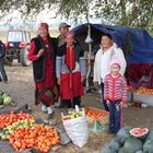 Wunderschönes Kirgisistan- Melonenverkauf bei Tash-Kömür