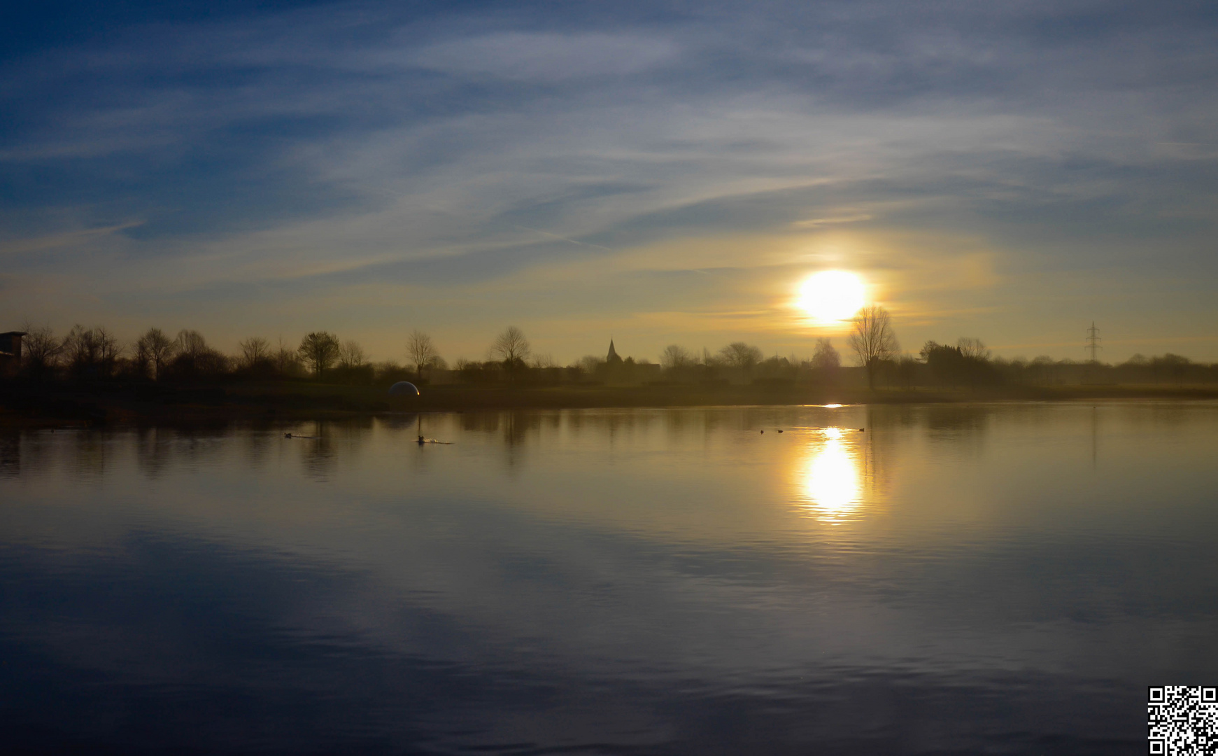 Wundervoller Sonnenaufgang im Ruhrgebiet