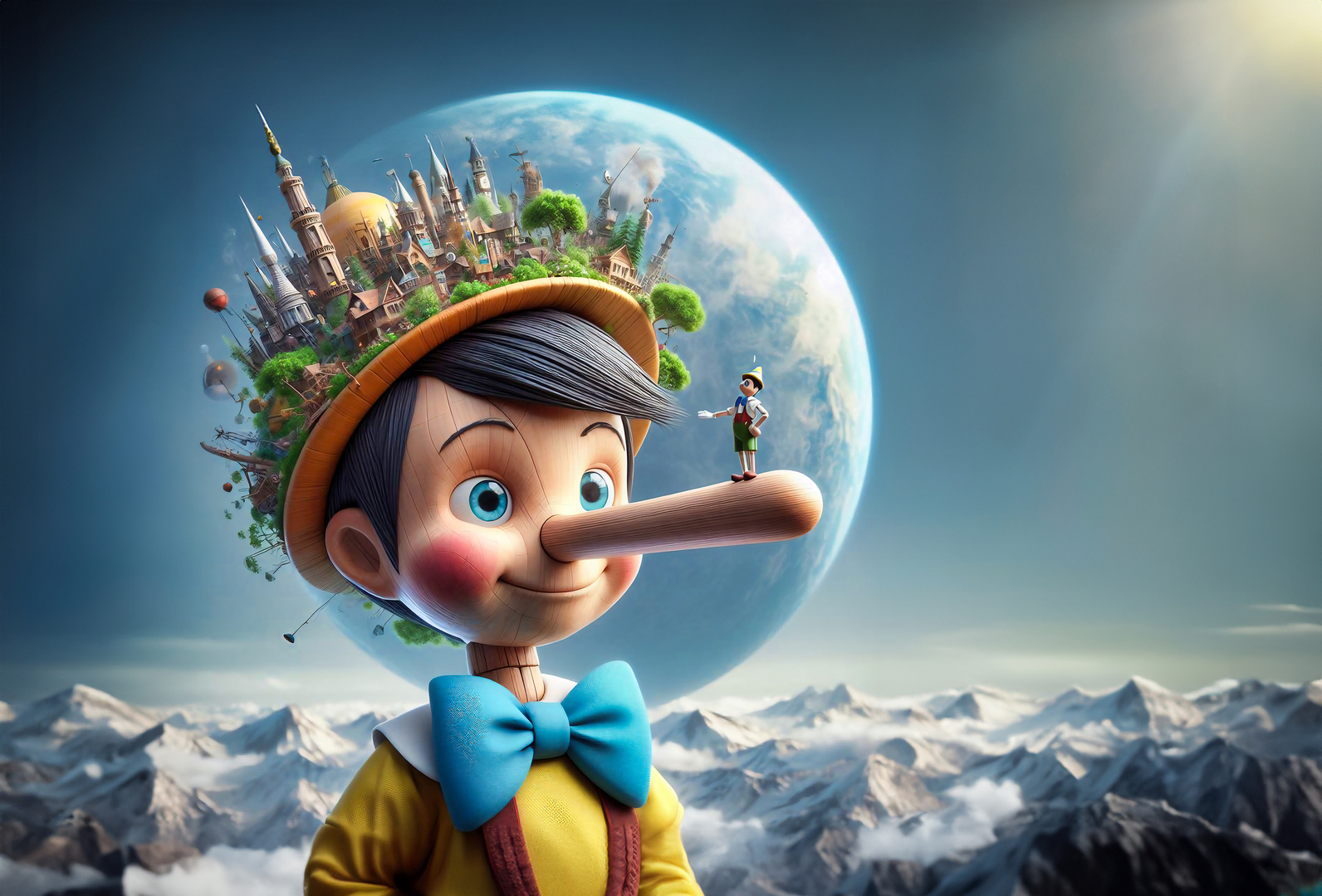 Wunderwelt eines digitalen Pinocchio