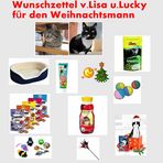 Wunschzettel v. Lisa u. Lucky