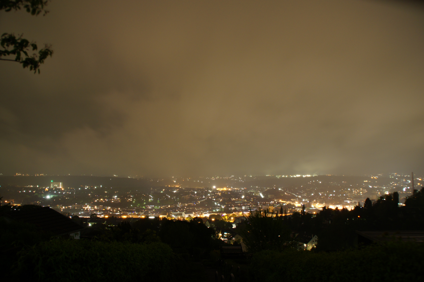 Wuppertal Barmen bei Nacht