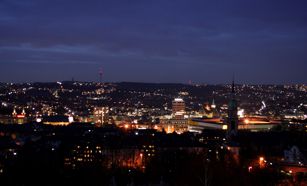 Wuppertal bei Nacht