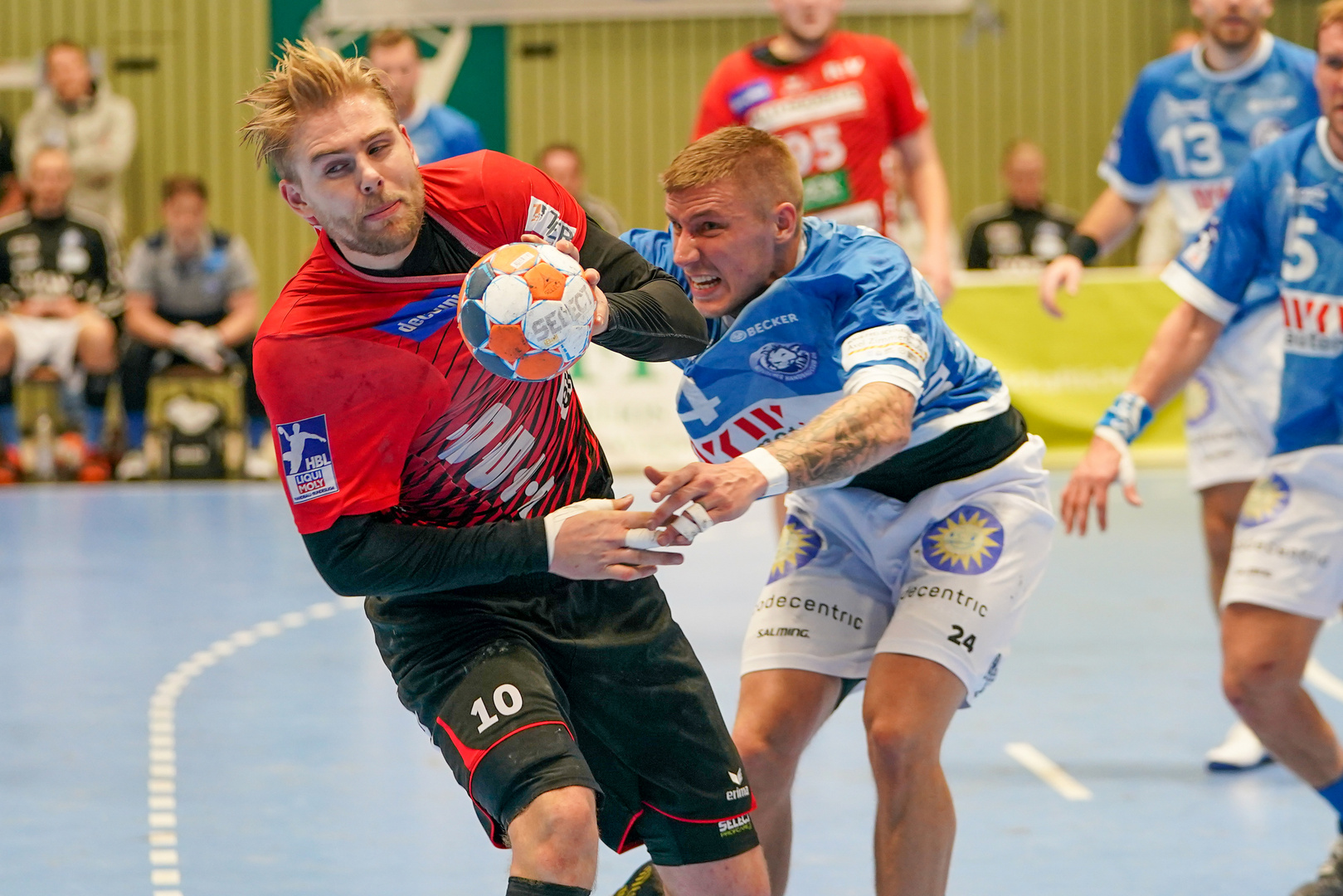 Wuppertal, Uni Halle, 1. Handball Bundesliga, BHC vs. HSG Nordhorn-Lingen, 29.12.2019.