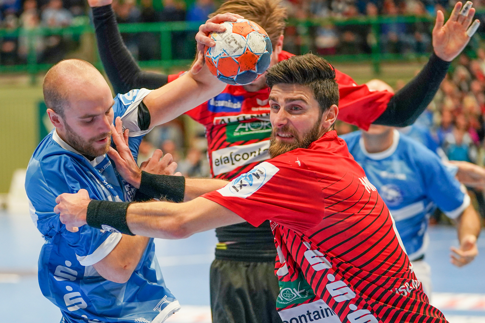 Wuppertal, Uni Halle, 1. Handball Bundesliga, BHC vs. HSG Nordhorn-Lingen, 29.12.2019.