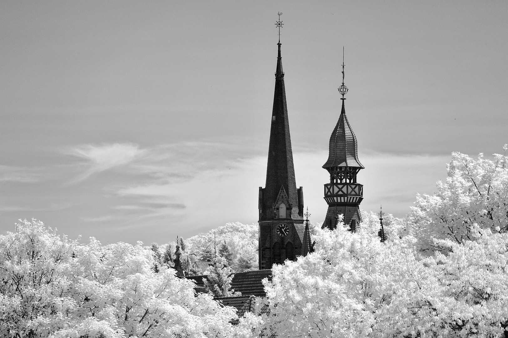 Wuppertal Vohwinkel Rathaus und Kirche