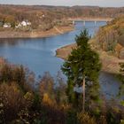 Wuppertalsperre mit Blick auf Kräwinklerbrücke