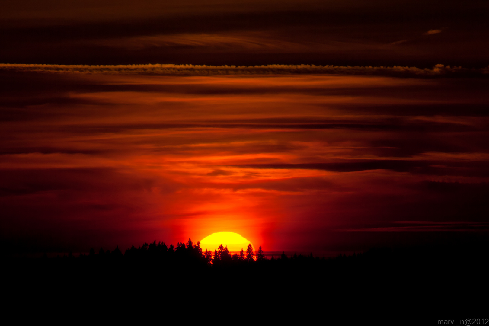 Wurmberg Sonnenuntergang