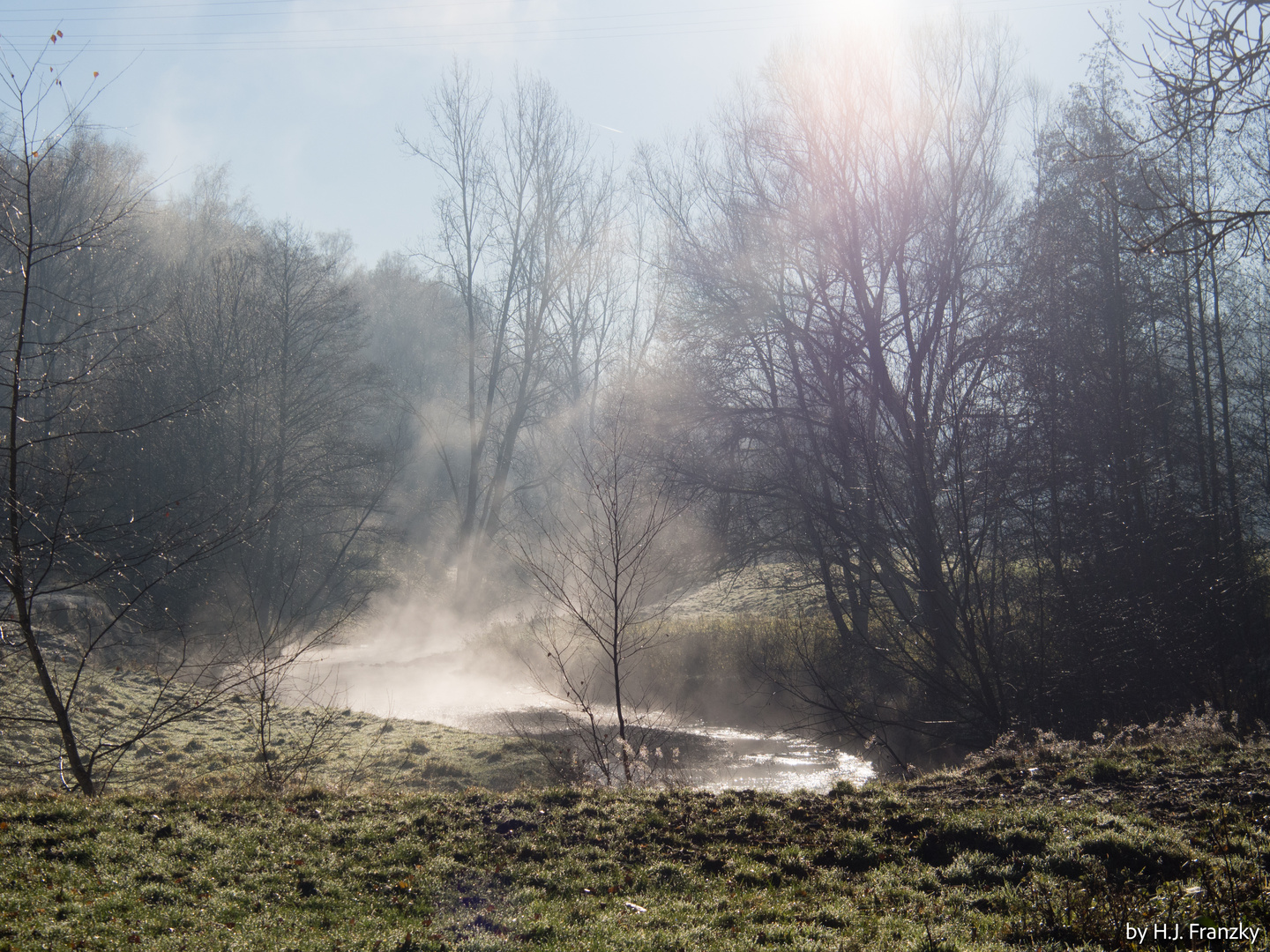 Wurmtal mit Sonne 