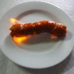 Wurst in Flammen...