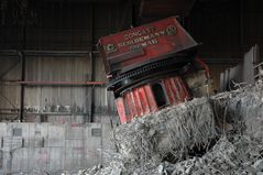 Wurzelbehandlung am Pfannendrehturm im ehemaligen Stahlwerk Oberhausen