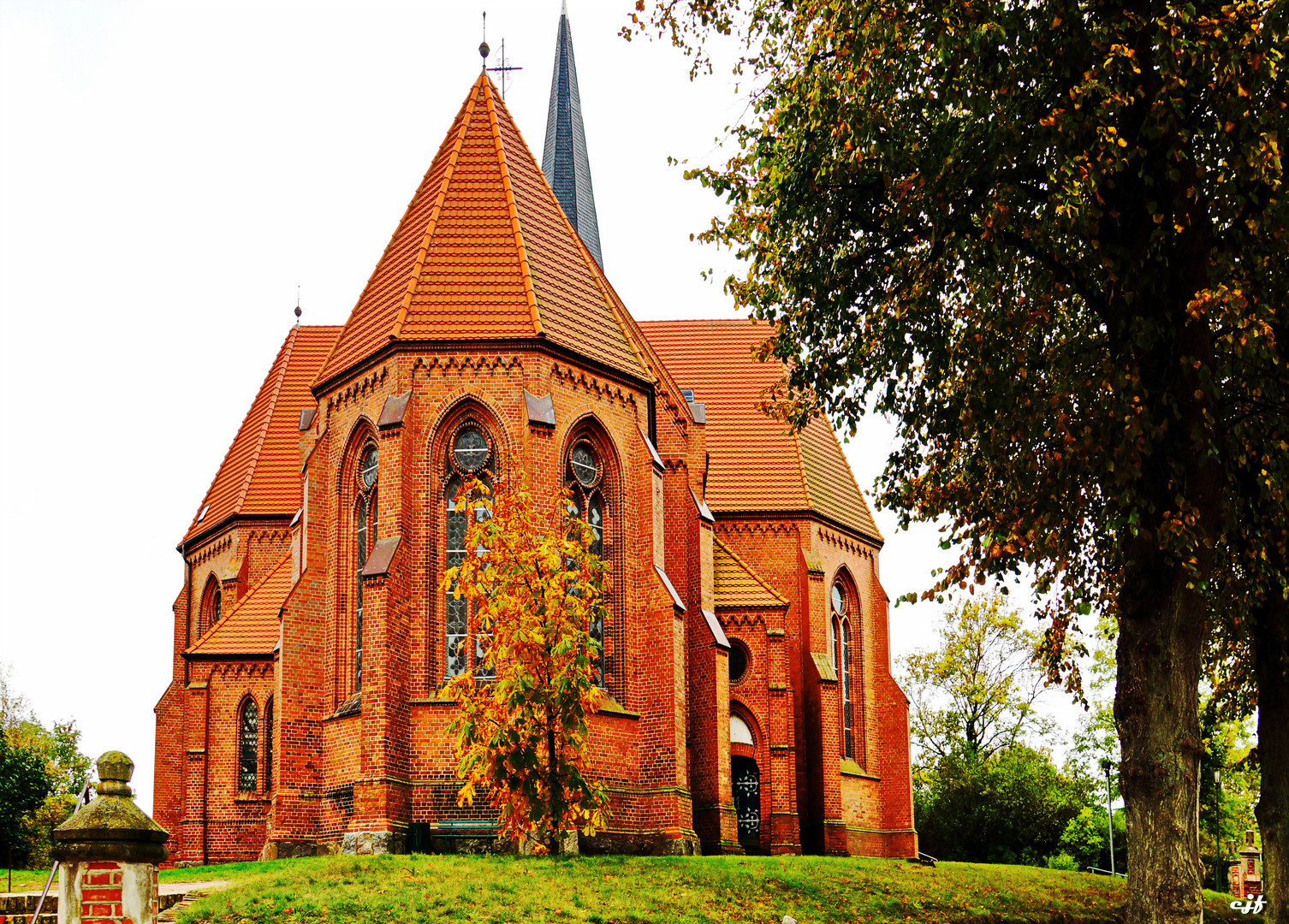 Wustrower Kirche vom Chor aus gesehen