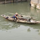 Wuzhen - Xizha Scenic Zone, Kormoranfischer bei der Arbeit