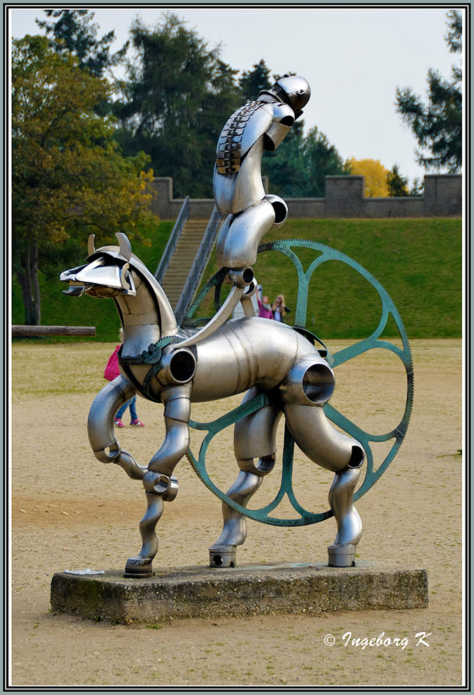 Xanten - Archäologischer Park - Der "eiserne Reiter"