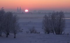 Xanten, Dom, Abendlicht, Winter!