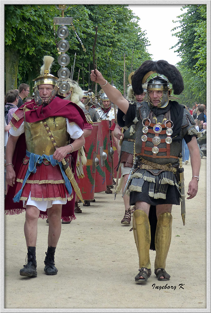 Xanten - römerfest 2014 - Festzug der Römer und Gladiatoren zur Arena