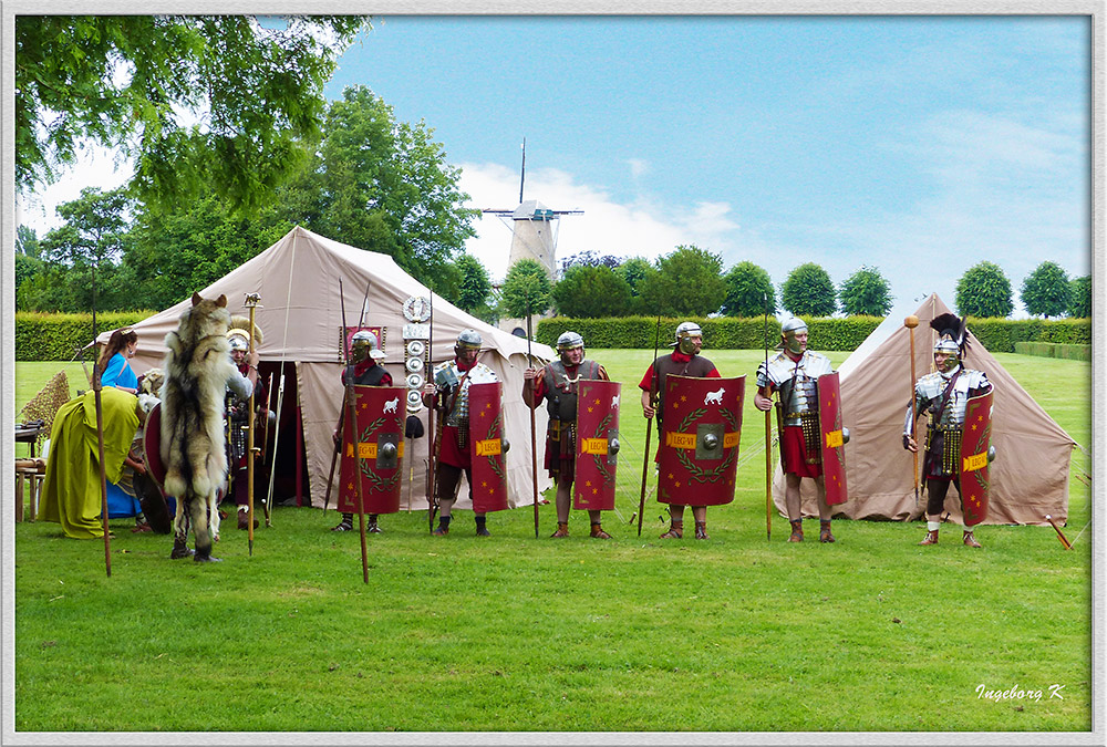 Xanten - Römerfest 2014 - Probeaufstellung vor der Parade