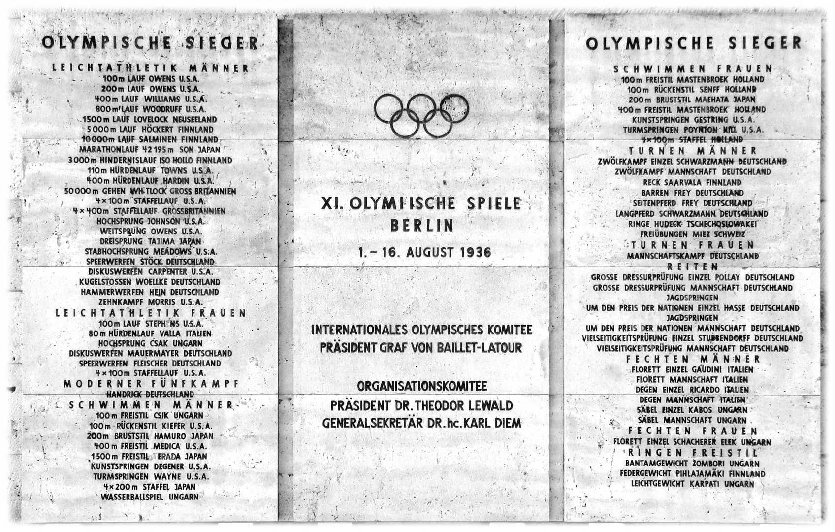 XI. Olympische Spiele Berlin 1936