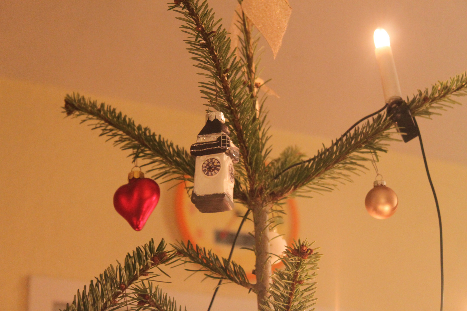 Xmas Tree with the Clocktower (german: "Uhrturm")  Miniature - Graz/Steiermark/Austria)