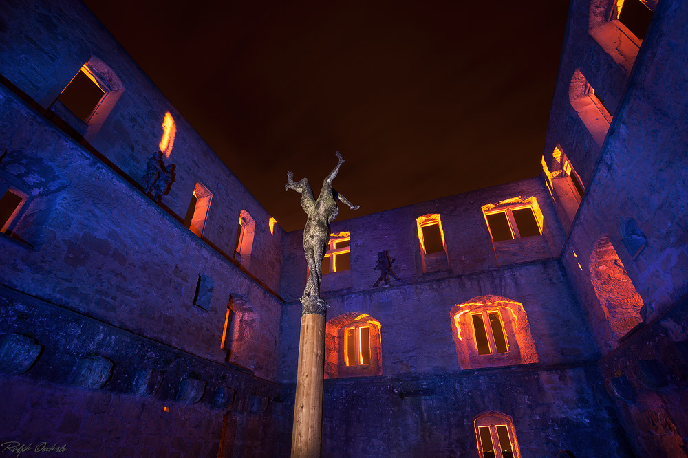 Y-Burg Skulptur - Lightpainting