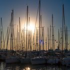 Yachhafen Kusadasi in der Abenddämmerung