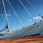 Yacht im Hafen von Olbia