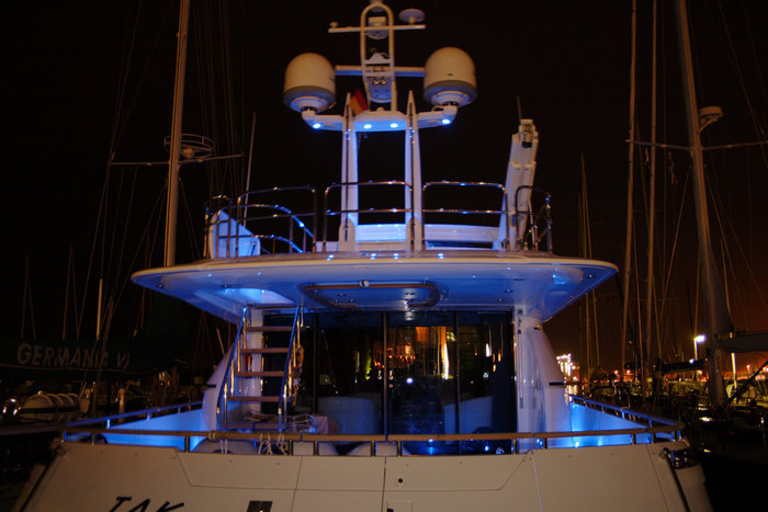 Yacht im Kieler Hafen