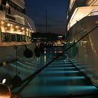 Yachten bei Nacht in Porto Cervo