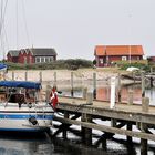 Yachthafen der kleinen Insel Lyø