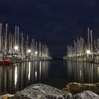 Yachthafen in Heiligenhafen bei Nacht