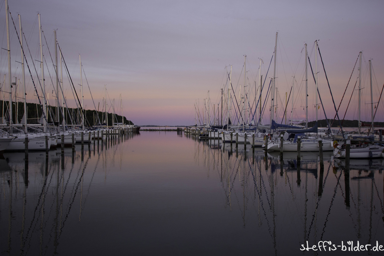 Yachthafen in Pink.