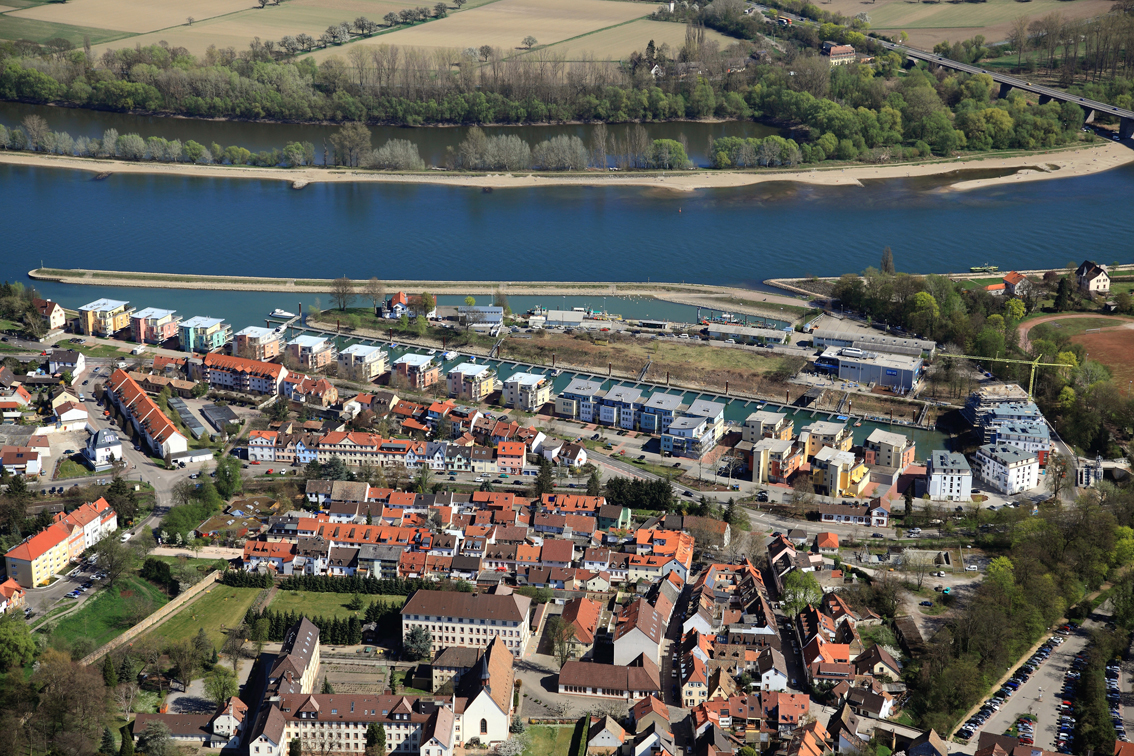 Yachthafen Marina Speyer Luftbild