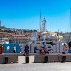 Yachthafen mit Blick zur Notre-Dame de la Garde