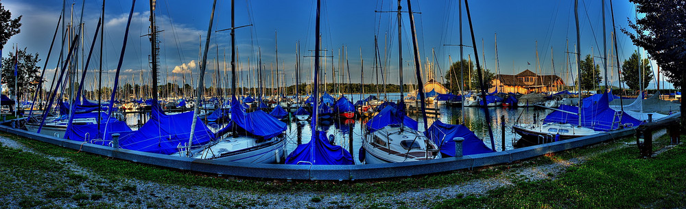 Yachthafen Seebruck Panorama