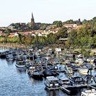 Yachthafen und Blick zur Altstadt Aschaffenburg