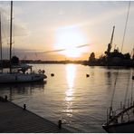 Yachthafen von Riga in der Abendsonne