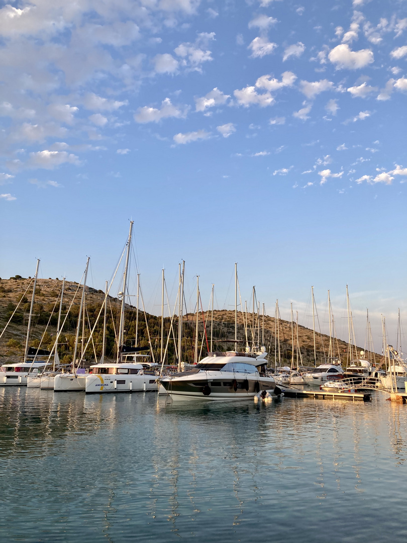 Yachts in Marina Piskera, Croatia