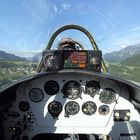 YAK 52- im Landeanflug auf LOIR - Höfen Tirol