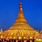 Yangon, Blue Hour Shwedagon Pagoda
