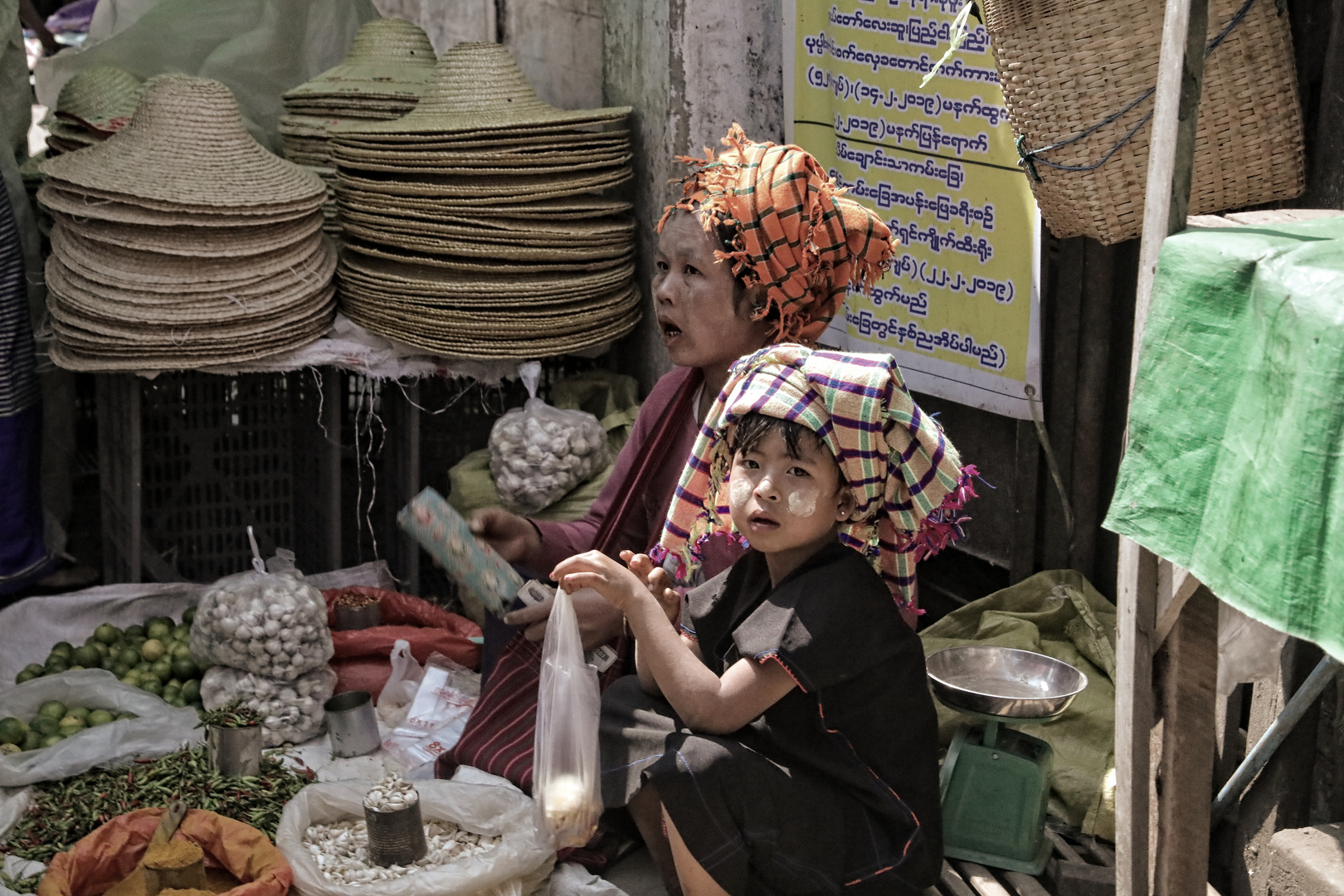 Yangon, der Markt