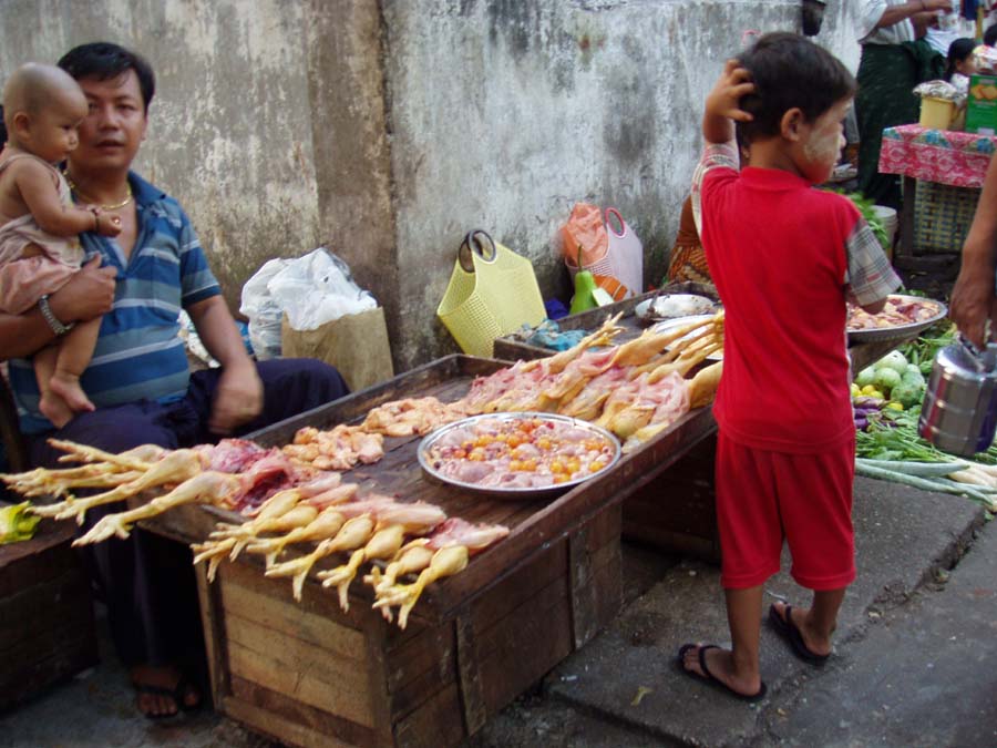 Yangon - Markt in der Anawrahta Rd I