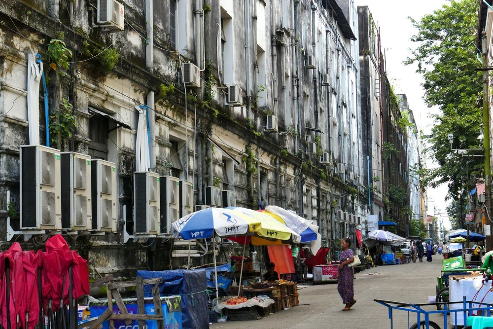 ...Yangon Street...