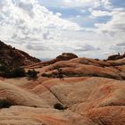 Yant Flat bei Saint George - Ein Überblick Richtung Candy Cliffs...