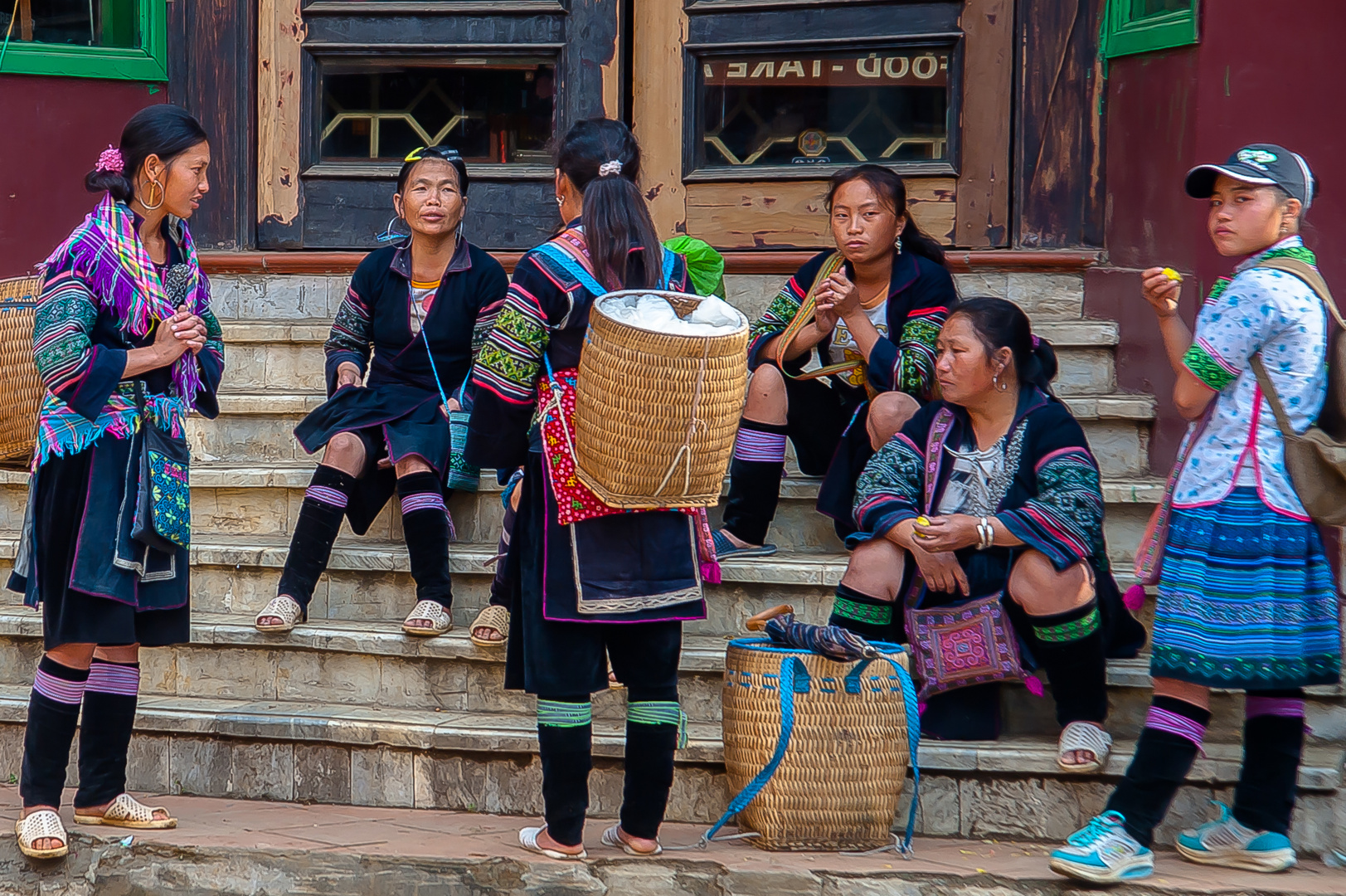 Yao women meeting in Sa Pa