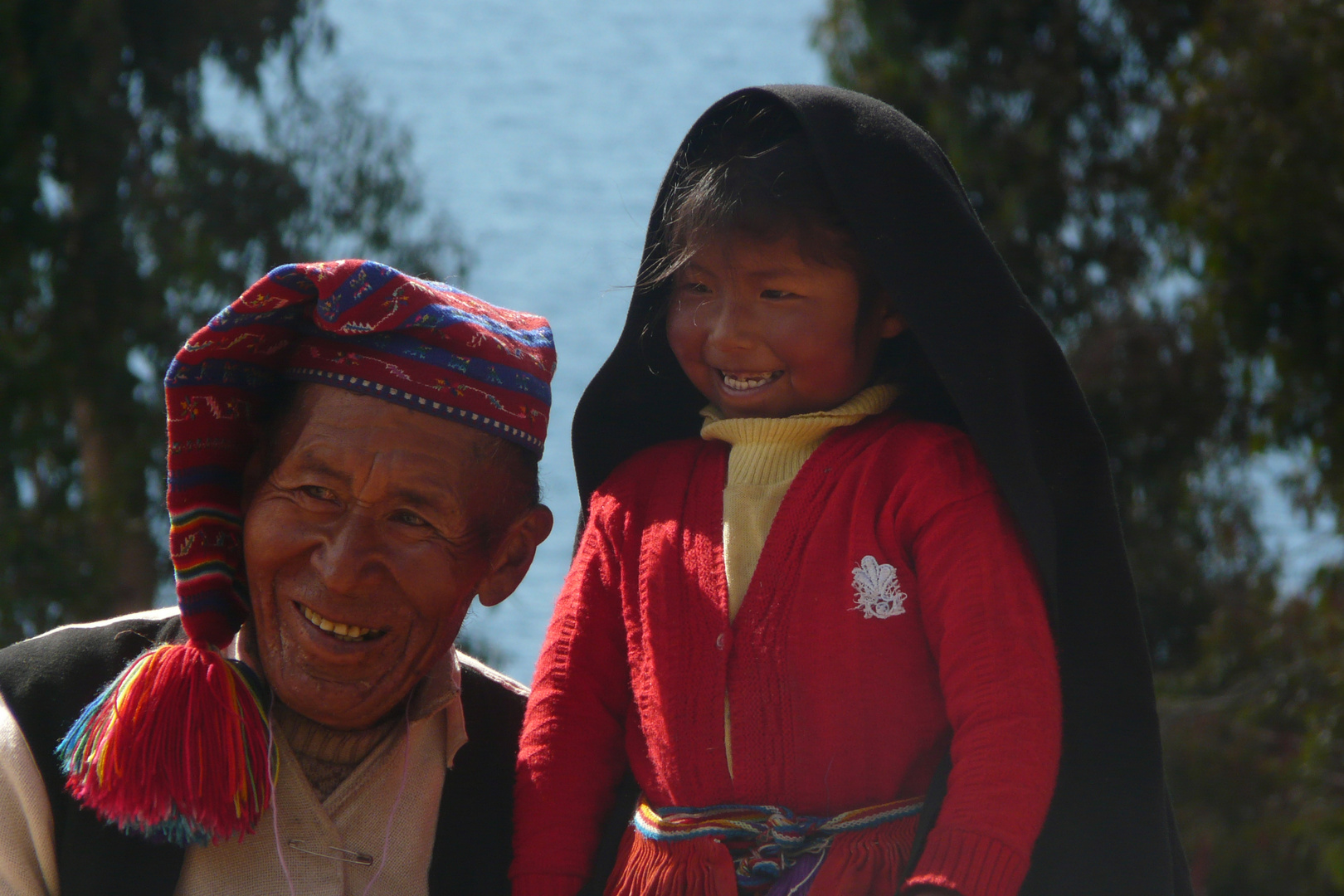 Yaqueline y su abuelo