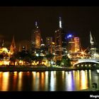 Yarra river at night