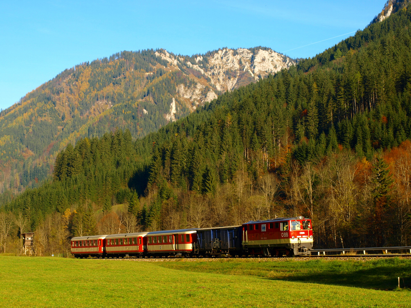 Ybbstalbahn Bei Lunz Am See Foto Bild Schmalspur Eisenbahn Verkehr Fahrzeuge Bilder Auf Fotocommunity