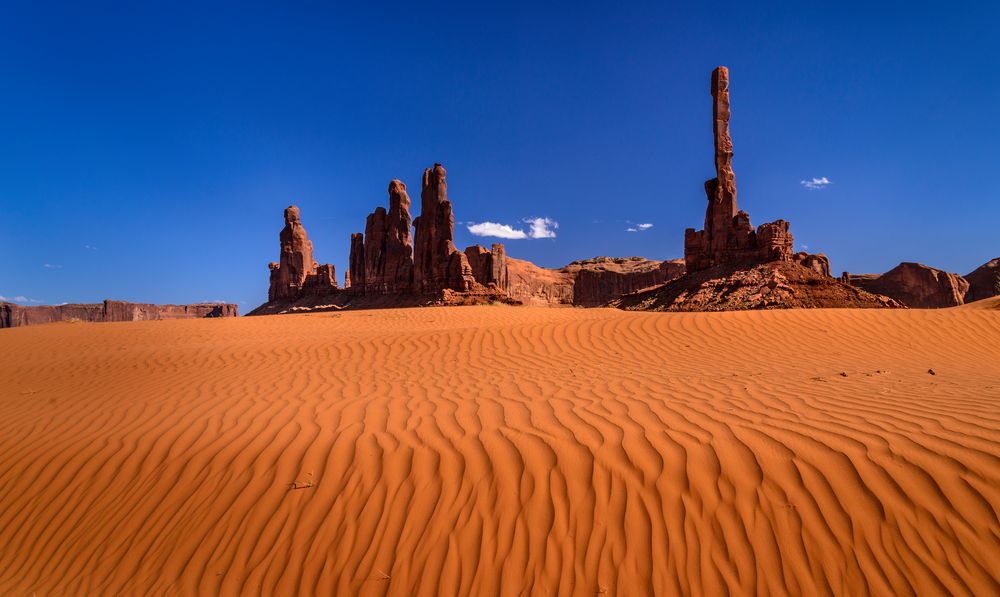 Yei Bi Chei und Totem Pole, Monument Valley, Arizona, USA