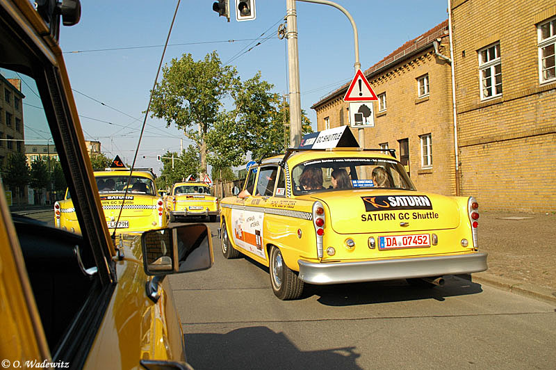 Yellow Cab auf Leipzigs Straßen