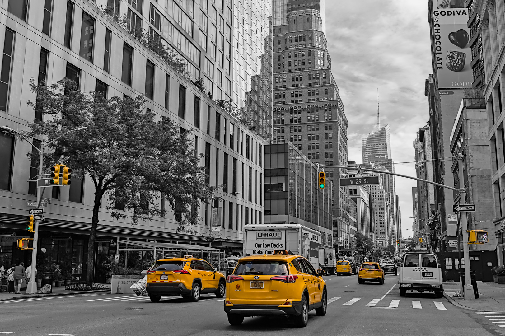 Yellow Cab in New York City